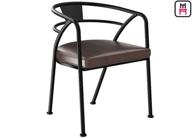 satın al Deri Koltuklar Koltuk Sandalye ile Loft Tasarım Endüstriyel Stil Metal Restoran Sandalyeler online manufacture
