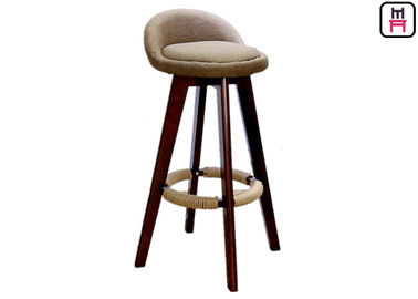 satın al Olid Ahşap Restoran Bar Tabureleri Yumuşak Deri / Kumaş Koltuklu W50 * D37 * SH73cm S online manufacture