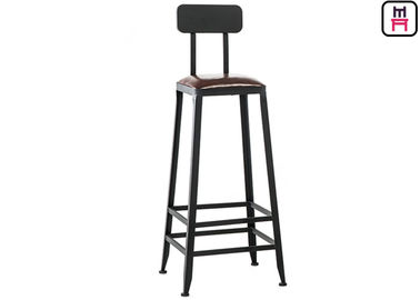 satın al Masif Ahşap Çerçeve / Çıkarılabilir Arkalık ile Kapalı Sanayi High Back Bar Tabureleri online manufacture