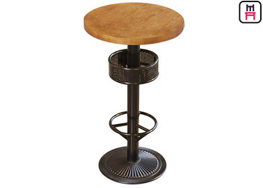 satın al Bar Yüksekliği Tablalı Depolama, 24 '' Çap Yuvarlak / Kare Kontrplak Bar Masası online manufacture