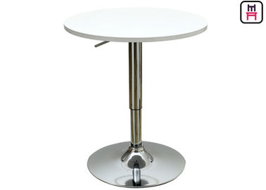 satın al Kare / Yuvarlak Şekli ile Beyaz / Gri MDF Üst Restoran Bar Masaları Ayarlanabilir Yükseklik online manufacture