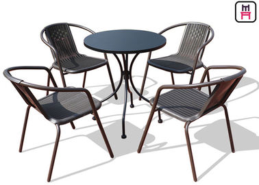 satın al Kare / Yuvarlak Açık Restoran Masalar Karbon Çelik Hava Şartsız Patio Mobilya online manufacture