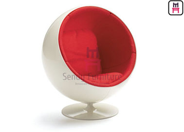 satın al Kırmızı Renkli Fiberglas Yumurta Sandalye, FD-1409 Eero Aarnio Küre Sandalye 42 '' 39 '' 48 '' online manufacture