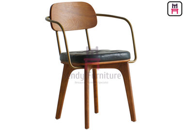 satın al Kauçuk Ahşap Ahşap Restoran Sandalyeleri Katlanmamış Metal Zırhlı / Zırhsız online manufacture