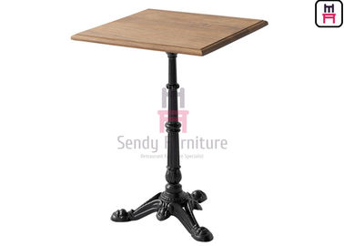 satın al Masif Ahşap Üst Restoran Yemek Masası 3/4 Ayak Döküm Demir Tiger Paw Tasarım online manufacture