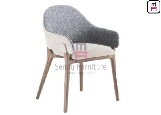 satın al Restoran için PU Deri Kaşmir Döşemeli Kolçak Yemek Sandalyesi online manufacture