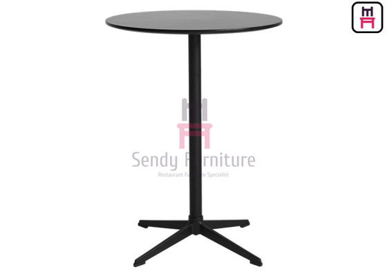 satın al Alüminyum 4 Yıldız Tabanlı / Çelik Borulu 2ft HDF Yuvarlak Şekilli Yüksek Masa online manufacture