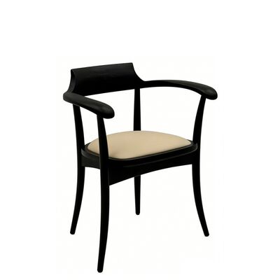 Modern Ergonomik Kavisli Tasarımlı Ahşap Restoran Sandalyesi Katı Ahşap Çerçeve ve Özelleştirilebilir Taşlama