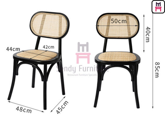 Handcrafted Wooden Bistro Chair with Durable Elegant Design No Need Install Perfect for Indoor Restaurant Seating