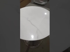 Mermer Sehpa / Trompet Masa Altlığı ile Fırçalanmış Altın Lale Altlık