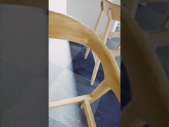 Deri Döşemeli Dişbudak Yemek Sandalyesi Siyah Lake Eğimli Sırt