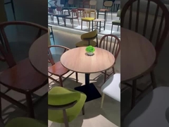 4 kişilik / 6 kişilik kontrplak / laminat su geçirmez yemek masası Restoran kullanımı için