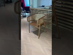 Ceviz Laklı 0.3cbm Restoran Çubuk Yemek Sandalyesi Koltuk Desteleri